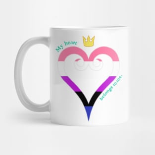 Gender Fluid Pride Heart Mug